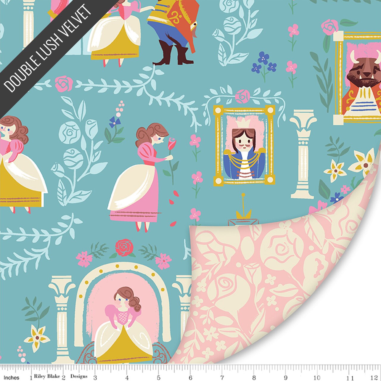 Beauty and the Beast Double Lush Velvet (lv16809) | Double Lush Velvet | Riley Blake Designs | Riley Blake